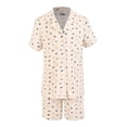 thumbnail image 1 of Pijama George Tipo Saco con Short Beige para Niña Talla 4, 2 Piezas, 1 of 4