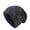 Black, variant on ZNQHFRE Men Women Thick Solid Knit Pile Hat, Windproof Warm Ear‑Cover Winter Beanie Hat