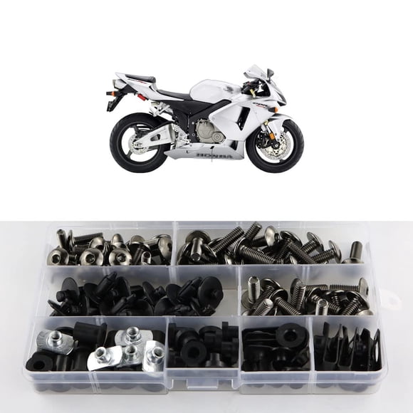 Xitomer Ensembles Complets de Boulons de Carénage, Compatibles avec CBR600RR F5 2003 2004 2005 2006, Kits de Montage Rondelles/écrous/attaches/pinces/grenouillères (Titanium)
