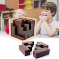 thumbnail image 3 of Rompecabezas de madera 3D Yuxing cubo de 54 piezas en forma de T juguete educativo para niños y adultos, 3 of 5
