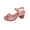 Pink, variant on VEKDONE Beach Sandals for Women Women's Fashion Casual Spring And Summer New Hollow Buckle Fish Mouth Thick Heel Sandals