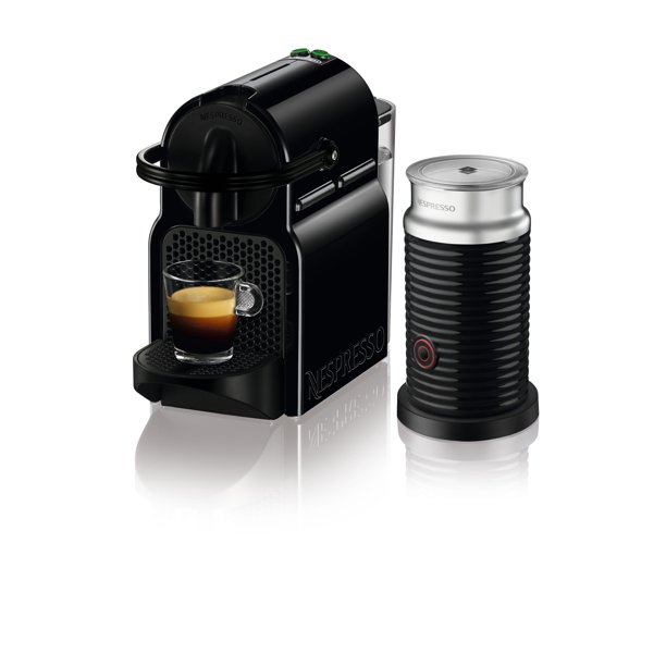 Nespresso Inissia Espresso Machine by De'Longhi with Aeroccino, Black