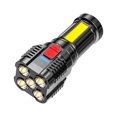 thumbnail image 1 of Soidarity Linterna impermeable IPX4, linterna portátil potente de 3 modos, linterna para acampar, herramienta de iluminación para mochilero al aire Negro Soidarity OD029160-03, 1 of 6