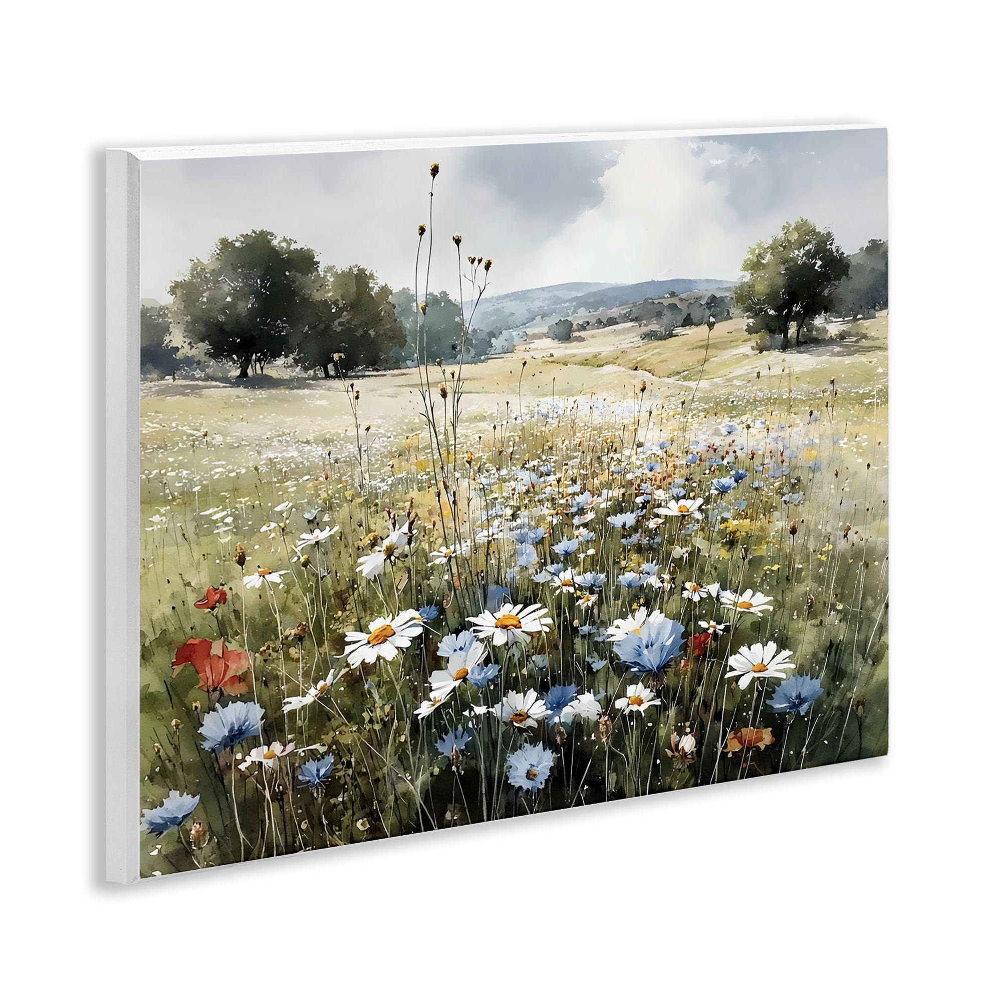 Stupell Industries Calm Meadow of Wildflowers Wall Plaque Art, design by Franklyn Gregory