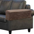thumbnail image 5 of WRITWAA 1Pair Elastic Sofa Armrest Cover Brown Protective Slipcover for Sofa and Couch, 5 of 5