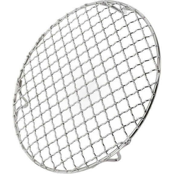 Stainless Steel BBQ Mesh,8x8In Round Barbecue Grill Net,Multi-Purpose Cooking Replacement Net,Grill Cooking Grid Grate for Camping,Picnic