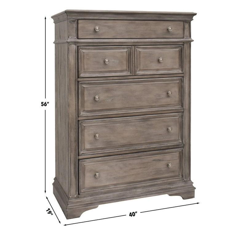 Steve Silver Highland Park Rustic Vertical Chest, 6 Drawer