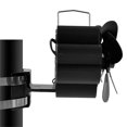 thumbnail image 6 of BIBABLYKE Heat Powered Stove Fan Double Head Fan Efficient Heat Distribution for Cozy Homes for Various Heating Devices, 6 of 7