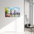 thumbnail image 3 of ZHONGYUTONG London Wall Art London Bridge Canvas Cityscape Picture Print Modern Artwork Painting for Office Living Room Decor Framed (24.00" x 36.00"), 3 of 5