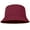 Burgundy, variant on Bucket Hat for Men Women Unisex 100% Cotton Packable Foldable Summer Travel Beach Outdoor Fishing Hat - SM White