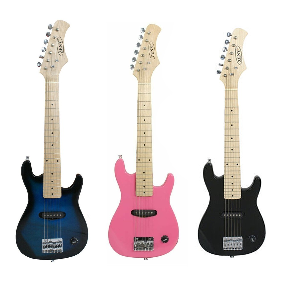 SONGMY 30" Kids Electric Guitar with 5 Watt Amp, Black Gig Bag Case & Guitar Strap, Beginner Electric Guitar Set