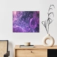 thumbnail image 6 of Kdxio Purple Bubble Abstract Art Pattern Canvas Wall Art for Living Room Wall Decor for Bedroom Bathroom Modern Framed Canvas Art Prints Ready to Hang,Horizontal, 6 of 6