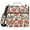 Elegant Retro Flowers and Leaves, variant on 3 Ring Zipper Binder with Shoulder Strap Waterproof Trapper Keeper 2 Inch D-Ring 500 Sheets Capacity Summer Sunglasses Hats Bags