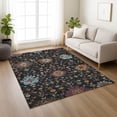 thumbnail image 6 of Addison Rugs Chantille Indoor/Outdoor Traditional Black Machine Washable Rectangle Rug, 10' x 14', 6 of 8