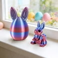 thumbnail image 6 of 1/3PCS 3D Printed Easter Eggs with Bunnies Inside Rabbit Egg, Easter BasketStuffers, Easter Gifts Home Executive Desk Decor, Surprise Rabbit Eggs, 6 of 7
