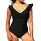 thumbnail image 1 of MKLEKYY Traje De Baño Mujer Natacion 2023 Solid Bikini Swimsuit Women'S Sexy Little Ruffle Swimsuit, 1 of 5