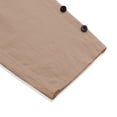 thumbnail image 6 of EDFBUYKRS Female Women Pants Casual Linen Pants Women Tall Long Women's Solid Color Elastic Waist Loose Side Buckle Decoration with Pockets At The Back Versatile Cropped Casual Pants M, 6 of 8