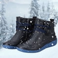 thumbnail image 2 of Cathalem Women's Ankle Boots Female Shoes Adult Extra Wide Width Women's Boots Color Fashion Short Flat Women's Retro Zipper Shoes Breathable Womens Boots Size 12 Wide (Blue, 8.5), 2 of 7