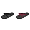 thumbnail image 1 of (2-Pack) Rinsvye Womens Square Toe Open Toe Massage Slippers Summer Comfort Slippers Sandals Relaxation Footwear, 1 of 9