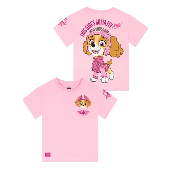 PAW Patrol Girls Skye T-Shirt Pink 2T-8