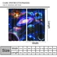 thumbnail image 5 of Galaxy Planet Curtains, Outer Space Universe Earth Moon Space Solar System Planet Astronomy Print Window Treatment Curtains for Kids Boys Girls Bedroom Living Room, 84" W X 84" L, 5 of 6