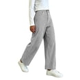 thumbnail image 6 of Edvintorg Women's Pants Striped Loose Elastic Waisted Casual Wide Leg Trousers with Pockets Plus Size Fashion Womens Clothing Black XL, 6 of 8