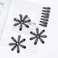 thumbnail image 3 of 100 Pack 6 CM Silver Blank Snap Metal Hair Clips 2.5 Inch Small Plain Base Hair Barrettes Gray Hair Pins Thin Fine Bang Hair Grips Arts and Crafts DIY Hair Accessories Bulk for Women Girls Kids, 3 of 4