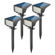 LITOM Outdoor Lights 53 LED Solar Landscape Spotlights  Garden Pathway Lawn Wall Lamp