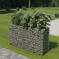 thumbnail image 1 of vidaXL Gabion Lit Surélevé Acier Galvanisé 180x50x100 cm, 1 of 5