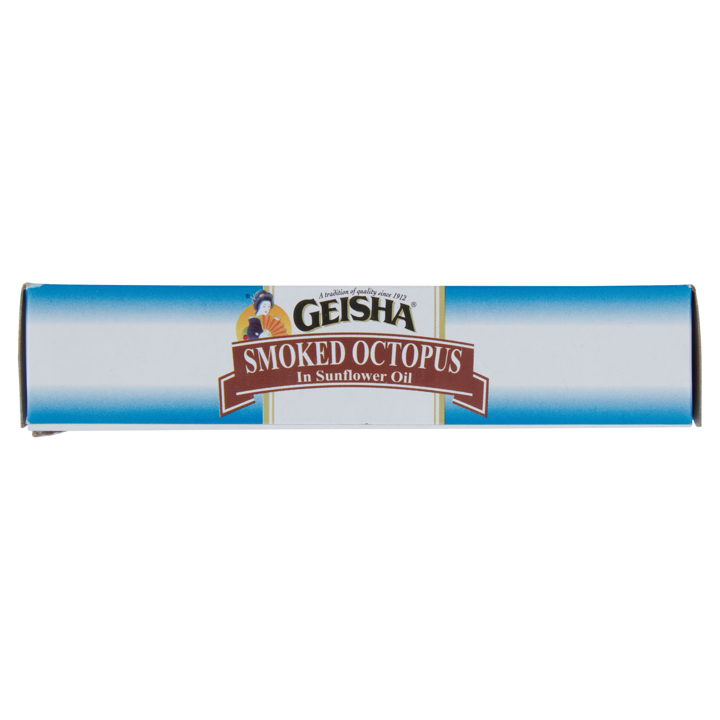 Geisha Smoked Octopus In Sunflower Oil, 3.75 Oz (106g), Ready to Eat in an Easy Open Can