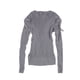 thumbnail image 2 of Bar III Suéter de punto acanalado para mujer, morado, grande, 2 of 2