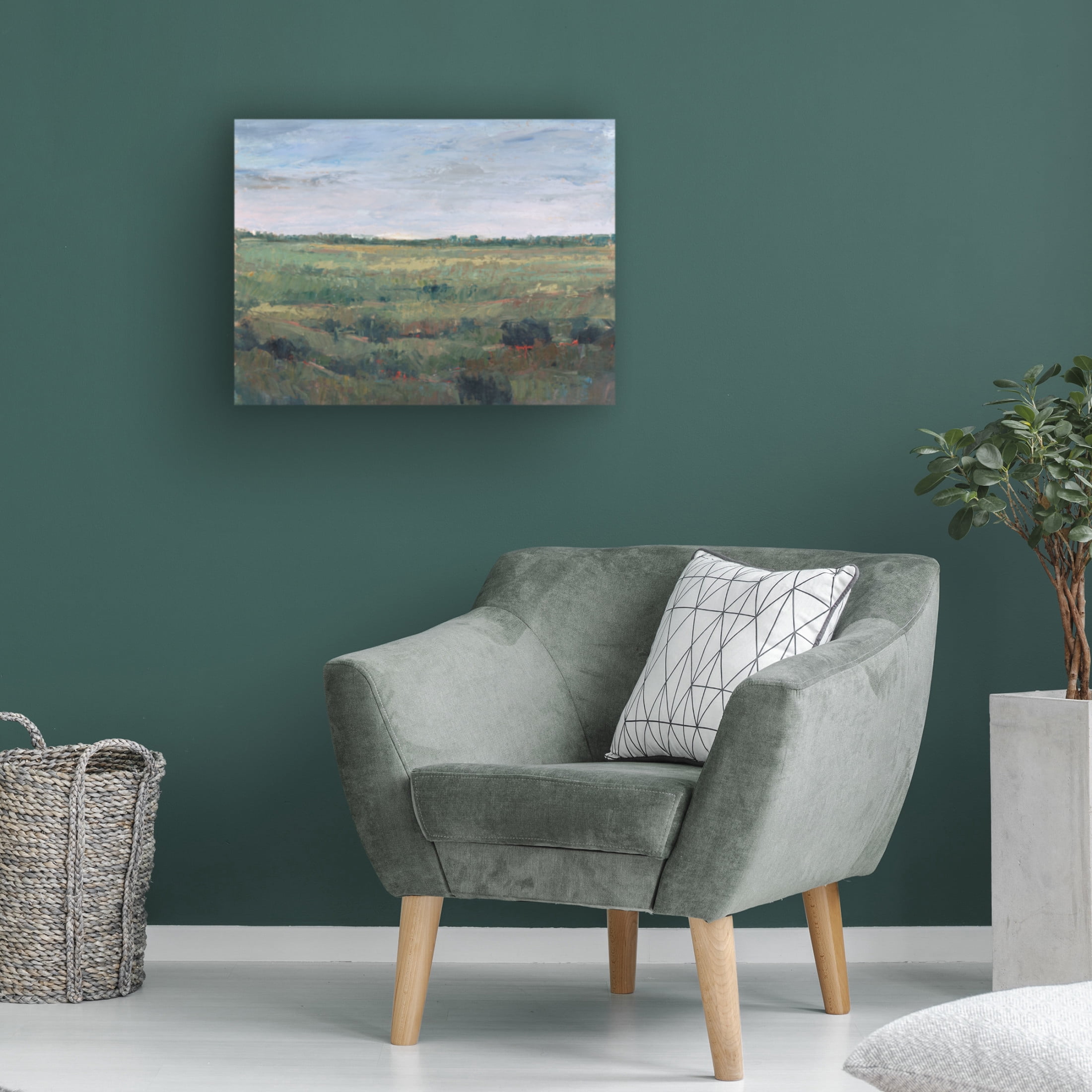 Canvas Wall Art - Tim OToole 'Field Study I' Wall Art for Living Room, Bedroom, or Office Décor by Trademark Fine Art - 19 x 14 Inches