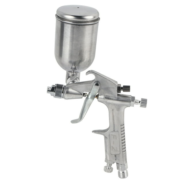Pistola pulverizadora neumática, boquilla de 0,5 mm, pistola pulverizadora por gravedad de 125 ml, pistola pulverizadora de pintura con aire, resistente y resistente