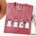 thumbnail image 4 of VibeNest Studio Unisex Patriotic Summerween Ghosts 4th of July Summer Halloween Graphic T-Shirt, 4 of 8