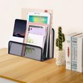 thumbnail image 4 of UPOUART Office Document Organizer File Organiser with Three Section Design Black 1 Set, 4 of 6