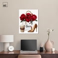 thumbnail image 3 of Leopard Heel Red Bloom Canvas Fashion Wall Art by Art Remedy, Gallery Wrapped, 20" x 24", 3 of 7