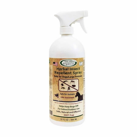 Mad About Organics All Natural Horse / Farm Animal Herbal Insect Repellent Fly Spray