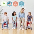 thumbnail image 6 of ECR4Kids Active Storage Wobble Stool, 15in Seat Height, Children's Furniture, Red/Light Grey, 6 of 9
