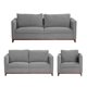 thumbnail image 1 of Sala Dicasa Oslo 3 Piezas (Sofá, Love Seat y Sillón) Gris Smoke, 1 of 8