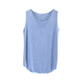 thumbnail image 2 of FengLS Women's Casual Tank Loose Comfortable Round Neck Tank Tops Summer Lightweight Tops Solid Color Layer Vest, 2 of 5