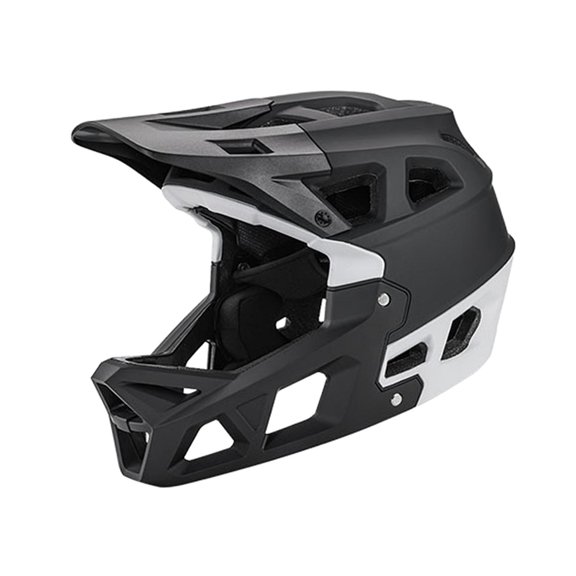Casco integral para bicicleta, cascos protectores, casco ligero para escalada. Negro Blanco M