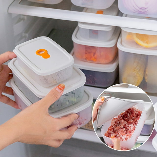 Conteneur de Stockage Alimentaire Multi-Usage Réutilisable en Plastique pour Réfrigérateur Grande Capacité pour la Maison