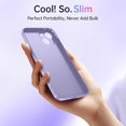 thumbnail image 2 of OriginalFit Slim Case for iPhone 14 6.1'', Ultra Thin Sturdy Protective Phone Case with Full Camera Protection & Anti-Scratch & No Fingerprint Hard Matte Back Cover, Silky-Touch, Lightpurple, 2 of 14