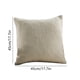 thumbnail image 3 of Decorative Pillow Cushion Cover | Soft Breathable Polyester Material | Gray | Classic Modern Design | Removable Easy-Clean Case | 45x45cm | Versatile for Sofa Bed Hotel | Single Pack, 3 of 6