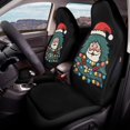 thumbnail image 4 of Psesaysky Christmas Car Front Seat Covers with Santa Tree Pattern, 2-Pack Polyester Auto Covers for Cars Vans and Trucks, 4 of 7