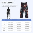 thumbnail image 2 of Salouo Modern USA Deer Head Print Pajama Pants for Men, Lounge Pants Elastic Waistband Casual Men's sleepwear Loungewear Sleep Pajama Pant -Large, 2 of 7