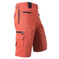 thumbnail image 3 of Migroa Men's Hiking Cargo Shorts 3/4 Relaxed Fit Mens Running Shorts Lightweight Outdoor Shorts for Men Trip Golf Camping Casual with Zipper Pockets Orange 4XL, 3 of 4