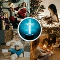 thumbnail image 5 of YSITIANNA Christ Jesus Cross 3D LED Bedroom Decor Sleep Table Lamp with Remote 7 Colors Acrylic Visual Night Light Birthday Christmas Easter Christian Gift for Religious Women Men Kids STNL#2372, 5 of 9