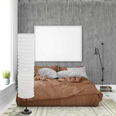 GOOHOCHY  Rustic Home Decor Shade Floor Lamp Paper Light Covers White