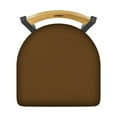 thumbnail image 2 of 830 Voltaire 25" Swivel Counter Stool with Pewter Finish, Medium Back and Canter Thatch Seat, 2 of 3
